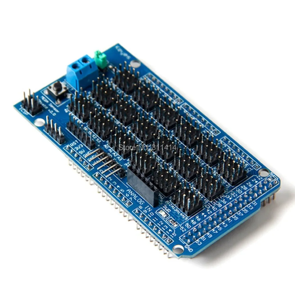Smart Electronics MEGA 2560 Sensor Shield V1.0 V2.0 Development Board Support IIC Bluetooth SD Robot Parts For Arduino DIY KIT
Smart Electronics MEGA 2560 Sensor Shield V1.0 V2.0 Development Board Support IIC Bluetooth SD Robot Parts For Arduino DIY KIT