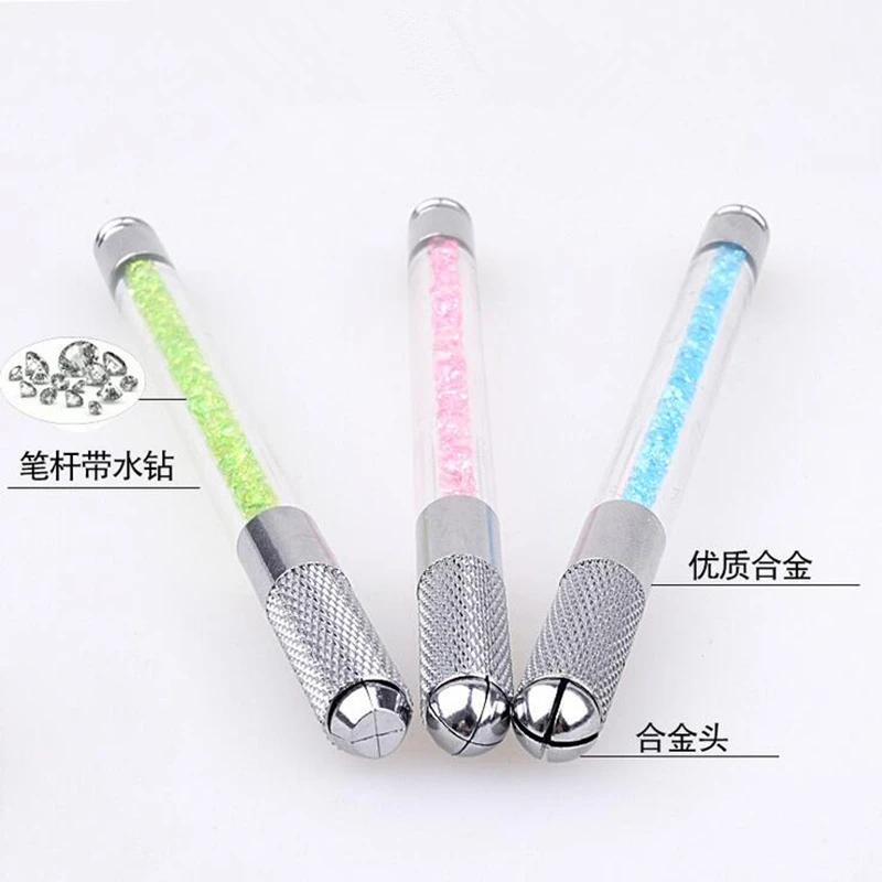 3 Colors Double Use Head Crystal Rhinestones Acrylic Manual Tattoo Pen Microblading Needle Makeup Machine Permanent Eyebrow Tool
3 Colors Double Use Head Crystal Rhinestones Acrylic Manual Tattoo Pen Microblading Needle Makeup Machine Permanent Eyebrow Tool