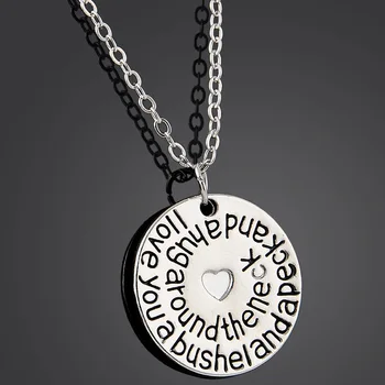 Bespmosp 24PCS/Lot Wholesale Trendy "I Love You A Bushel And A Peck And A Hug Around The Neck" Heart Pendant Necklace Love Gift 
Bespmosp 24PCS/Lot Wholesale Trendy "I Love You A Bushel And A Peck And A Hug Around The Neck" Heart Pendant Necklace Love Gift