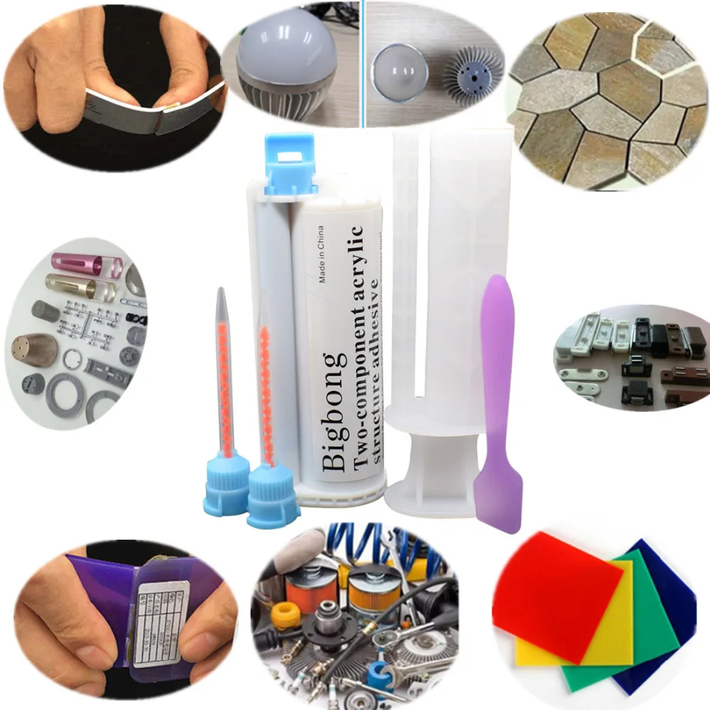 10:1 50ml Acrylic Structural Adhesive AB Metal Plastic Glass Ceramics Wood Stone Magnet Aluminum Alloy Acrylic Adhesive Glue
10:1 50ml Acrylic Structural Adhesive AB Metal Plastic Glass Ceramics Wood Stone Magnet Aluminum Alloy Acrylic Adhesive Glue