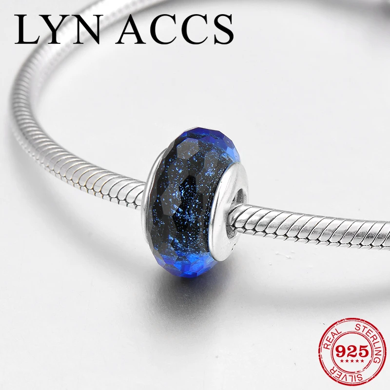 925 Sterling Silver Charming Shiny Night Blue Lucky Murano Glass Beads for Jewelry making Fit Original Pandora Charms Bracelet
925 Sterling Silver Charming Shiny Night Blue Lucky Murano Glass Beads for Jewelry making Fit Original Pandora Charms Bracelet