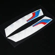 Bande réfléchissante avertissement marque voiture roue Anti-collision protecteur bandes latérales autocollants pour BMW e90 e60 e46 f30 f10 f34 X5 f07 f01(China)