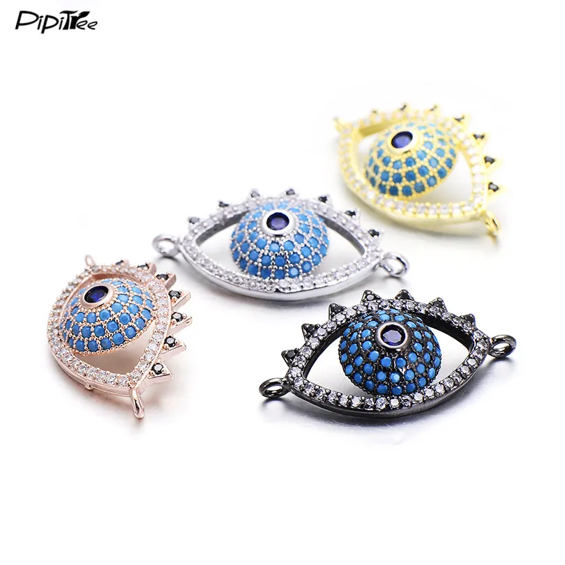 Pipitree Stereoscopic Blue Zircon Evil Eye Beads for Jewelry Making Bracelet Connector Findings Copper Metal DIY Beads Charms
Pipitree Stereoscopic Blue Zircon Evil Eye Beads for Jewelry Making Bracelet Connector Findings Copper Metal DIY Beads Charms