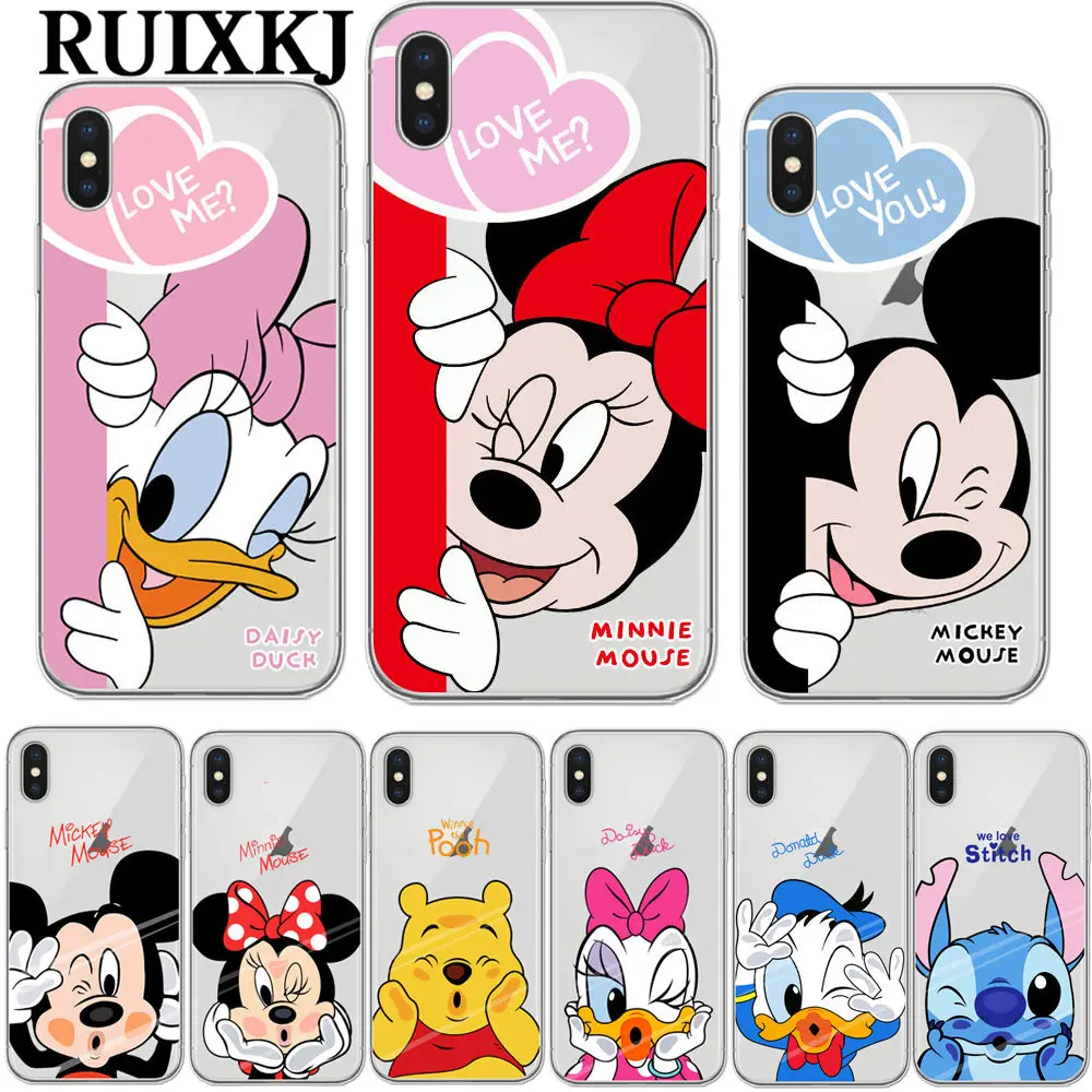 Funny Minnie Mickey Mouse Donald Daisy Duck Soft TPU Case for Coque iPhone 7 8 Plus 6s 6plus 5 5s SE X Silicone Protective Cover
Funny Minnie Mickey Mouse Donald Daisy Duck Soft TPU Case for Coque iPhone 7 8 Plus 6s 6plus 5 5s SE X Silicone Protective Cover