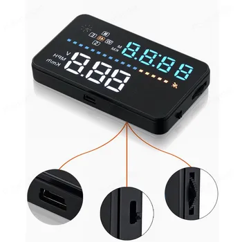 HUD Smart 3.5 inch Head-up Display A3 Car Head-up Digital Speedometer Clock odometer Voltage ometer Display
HUD Smart 3.5 inch Head-up Display A3 Car Head-up Digital Speedometer Clock odometer Voltage ometer Display