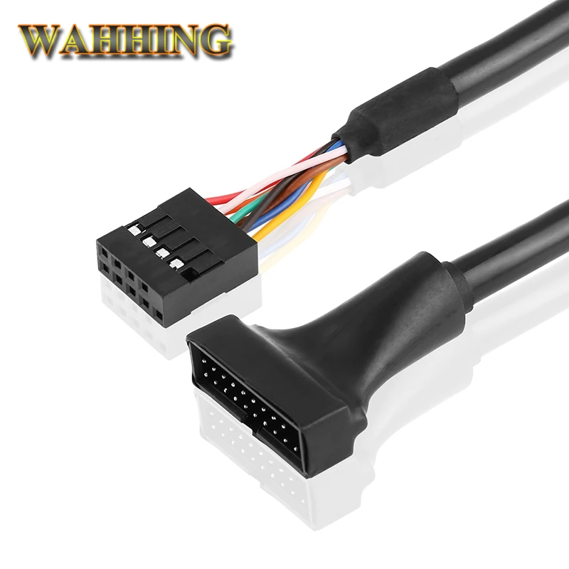 

USB 9Pin Housing Female To Motherboard USB 3.0 20pin Male Cable Adapter For desktop Computer PC Mainboard 15cm HY1334