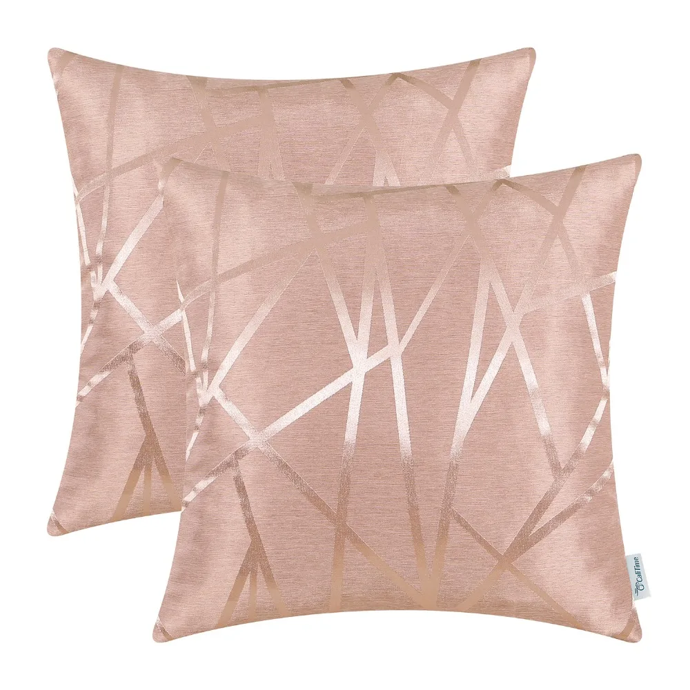 2PCS CaliTime Cushion Cover Throw Pillow Shell Both Sides Modern Modern Triangles Geometric 18" X 18"(45cm X 45cm) Dusty Pink
2PCS CaliTime Cushion Cover Throw Pillow Shell Both Sides Modern Modern Triangles Geometric 18" X 18"(45cm X 45cm) Dusty Pink