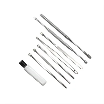 8pcs/set Ear Wax Picker Cleaner Stainless Steel Earpick Wax Remover Curette Ear Pick Cleaner Ear Cleaner Spoon Earpiwax with Box
8pcs/set Ear Wax Picker Cleaner Stainless Steel Earpick Wax Remover Curette Ear Pick Cleaner Ear Cleaner Spoon Earpiwax with Box