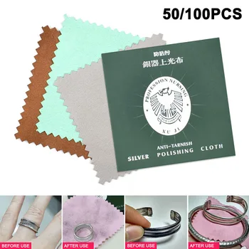 50/100 pcs Cleaning Cloth Polishing Anti-fouling Cloth for Silver Gold Jewelry Random Color J2Y
50/100 pcs Cleaning Cloth Polishing Anti-fouling Cloth for Silver Gold Jewelry Random Color J2Y