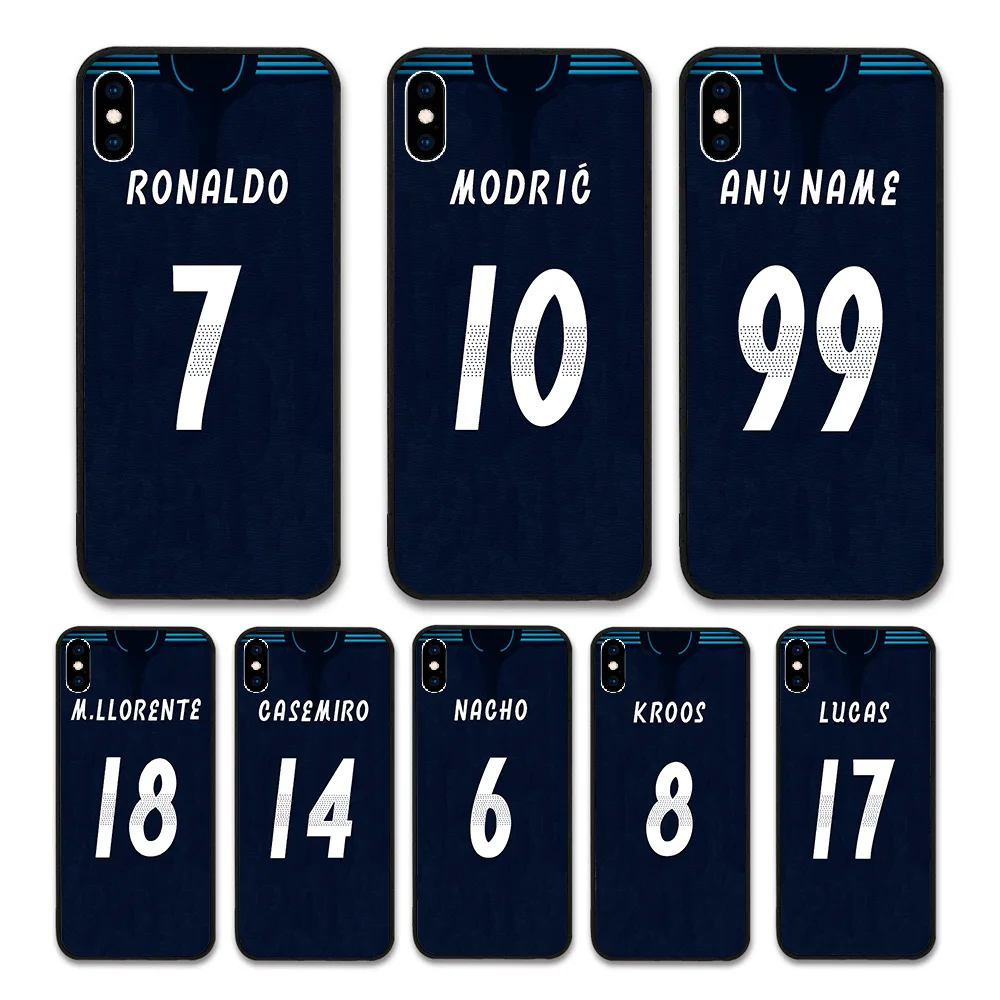European Football RONALDO MODRIC KROOS Jersey style Real Madrid Custom Names and Numbers case for iPhone XS Max Phones cases
European Football RONALDO MODRIC KROOS Jersey style Real Madrid Custom Names and Numbers case for iPhone XS Max Phones cases