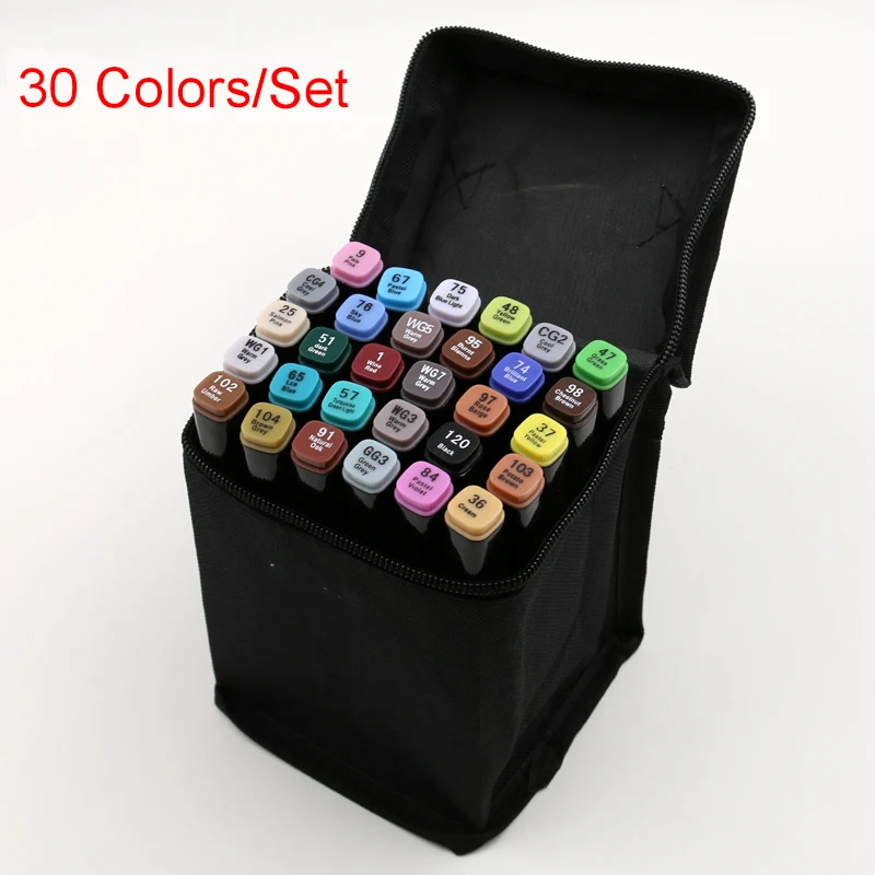 30 Pcs/Lot Low-Price Colorful 30-Color Two-Tipped Art Marker for Drawing & Design & School Stationery & Office Supply
30 Pcs/Lot Low-Price Colorful 30-Color Two-Tipped Art Marker for Drawing & Design & School Stationery & Office Supply