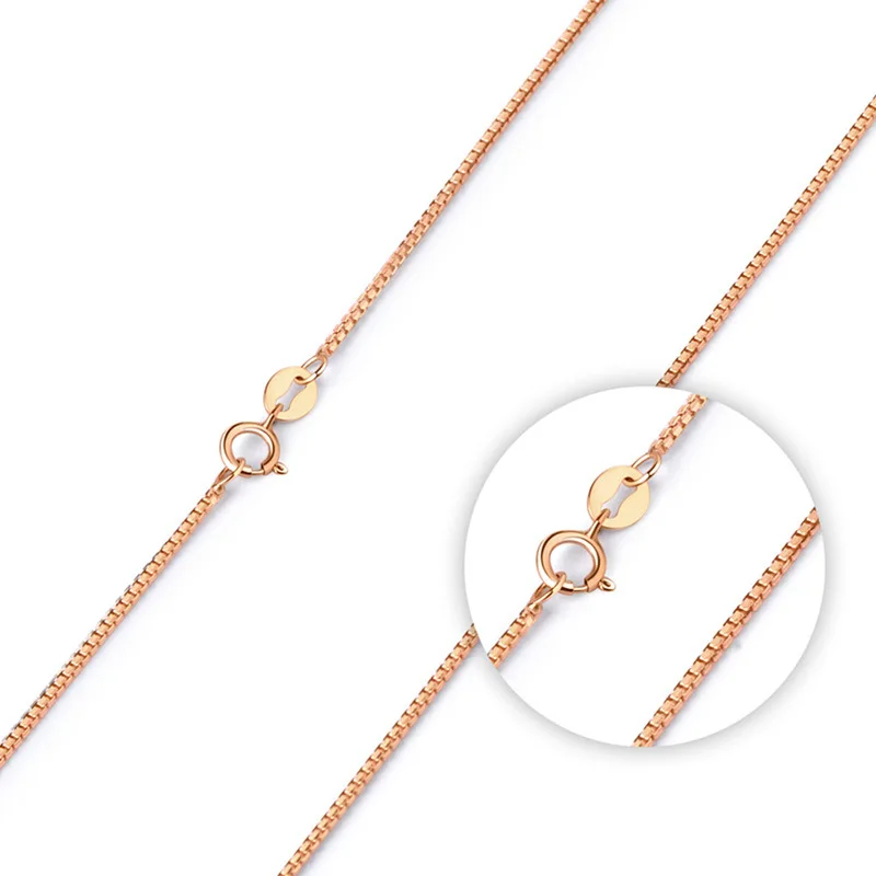 Wholesale 925 sterling silver fashion 45cm rose gold short box chain jewelry ladies`necklace no fade birthday gift drop shipping
Wholesale 925 sterling silver fashion 45cm rose gold short box chain jewelry ladies`necklace no fade birthday gift drop shipping