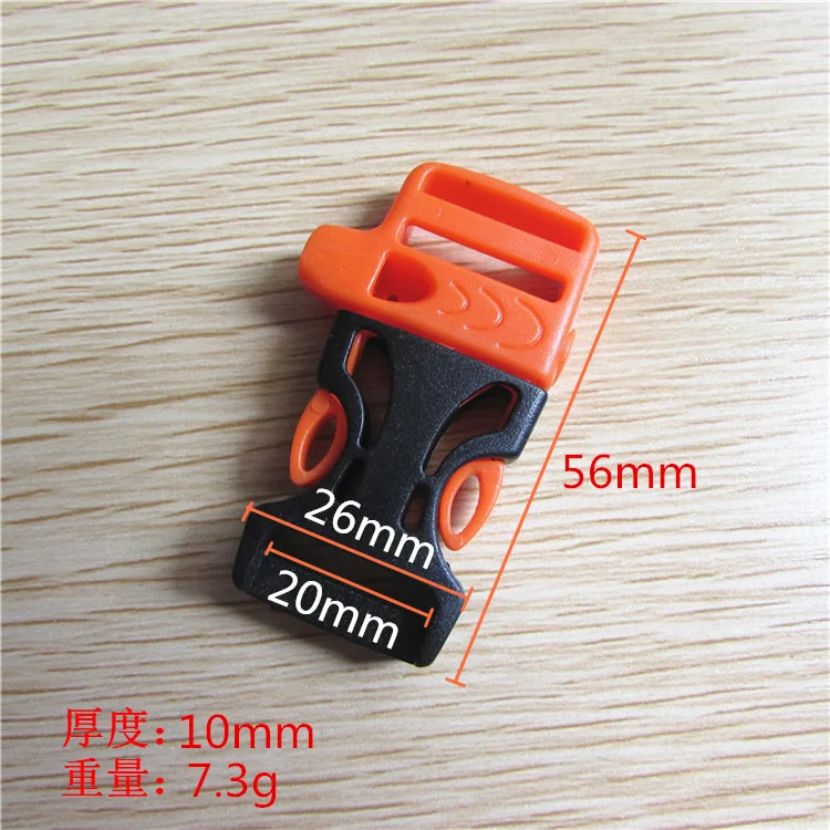Manufacturer AINOMI BABY CARRIER ACCESSORYPlastic Paracord Whistle Buckle Clasp 20mm Paracord Bracelet Strap Survival Outdoor
Manufacturer AINOMI BABY CARRIER ACCESSORYPlastic Paracord Whistle Buckle Clasp 20mm Paracord Bracelet Strap Survival Outdoor