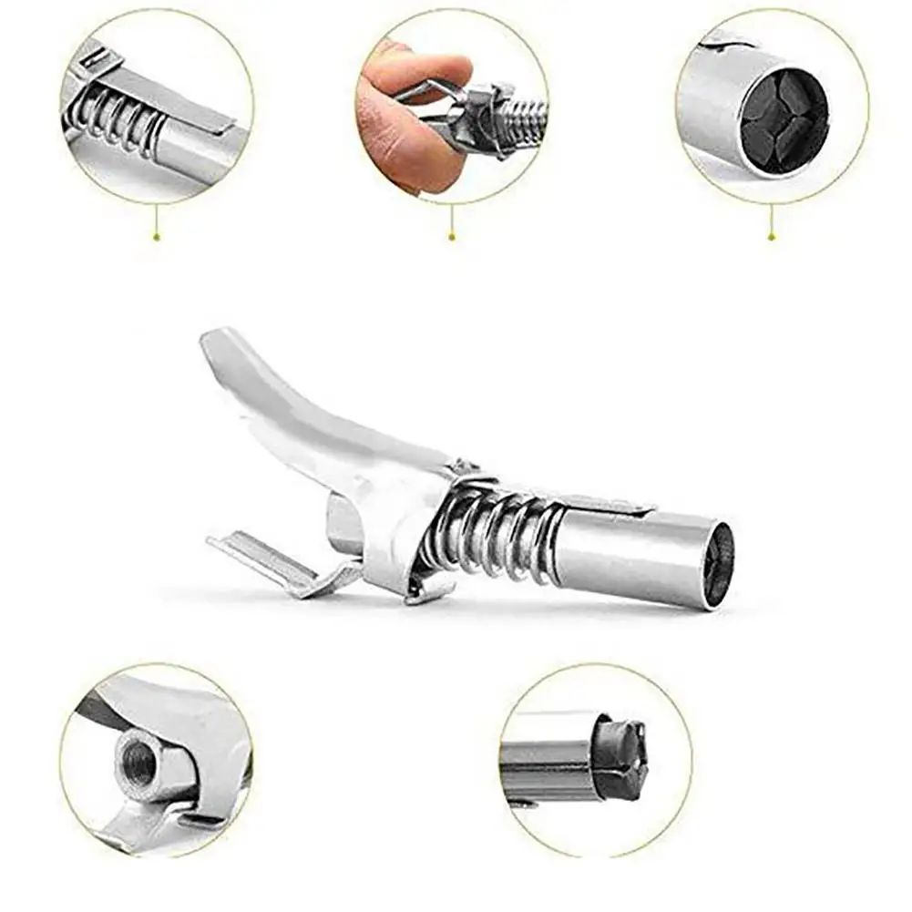 High Pressure Locking Grease Coupler Quick Release Zerk 1/8 inch NPT Fitting
High Pressure Locking Grease Coupler Quick Release Zerk 1/8 inch NPT Fitting