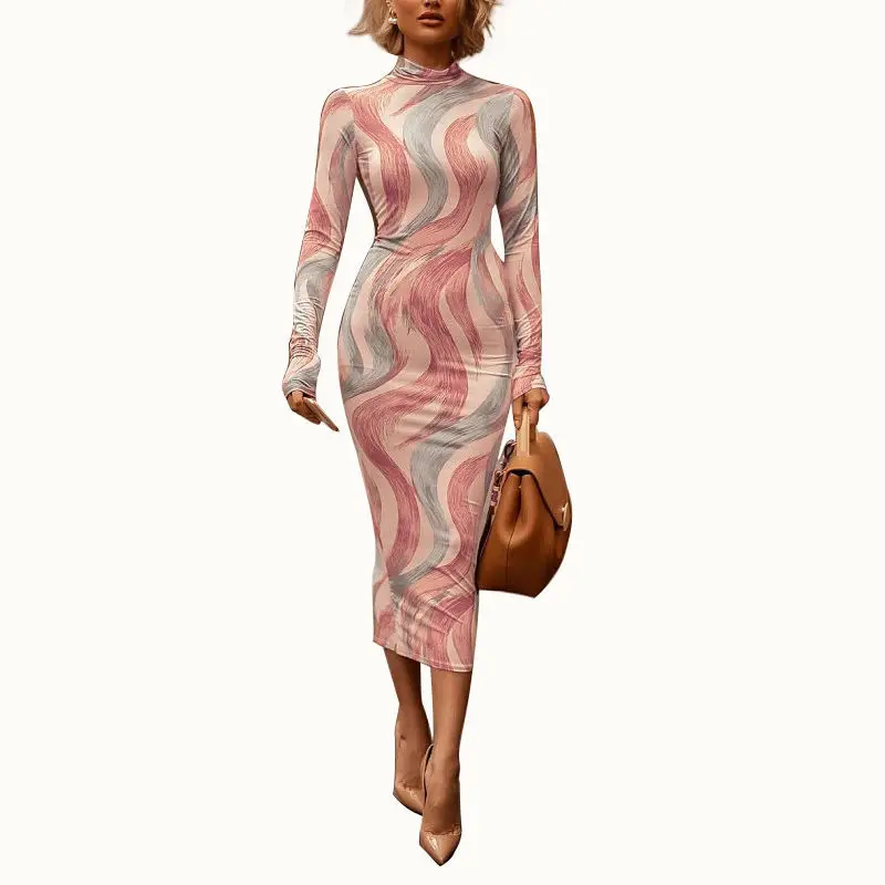 WAMNI 2019 Fashion Sexy Turtleneck Women's Autumn Long Sleeve Lady Streetwear Splice Elegant Sexy Sheath Midi Dress
WAMNI 2019 Fashion Sexy Turtleneck Women's Autumn Long Sleeve Lady Streetwear Splice Elegant Sexy Sheath Midi Dress