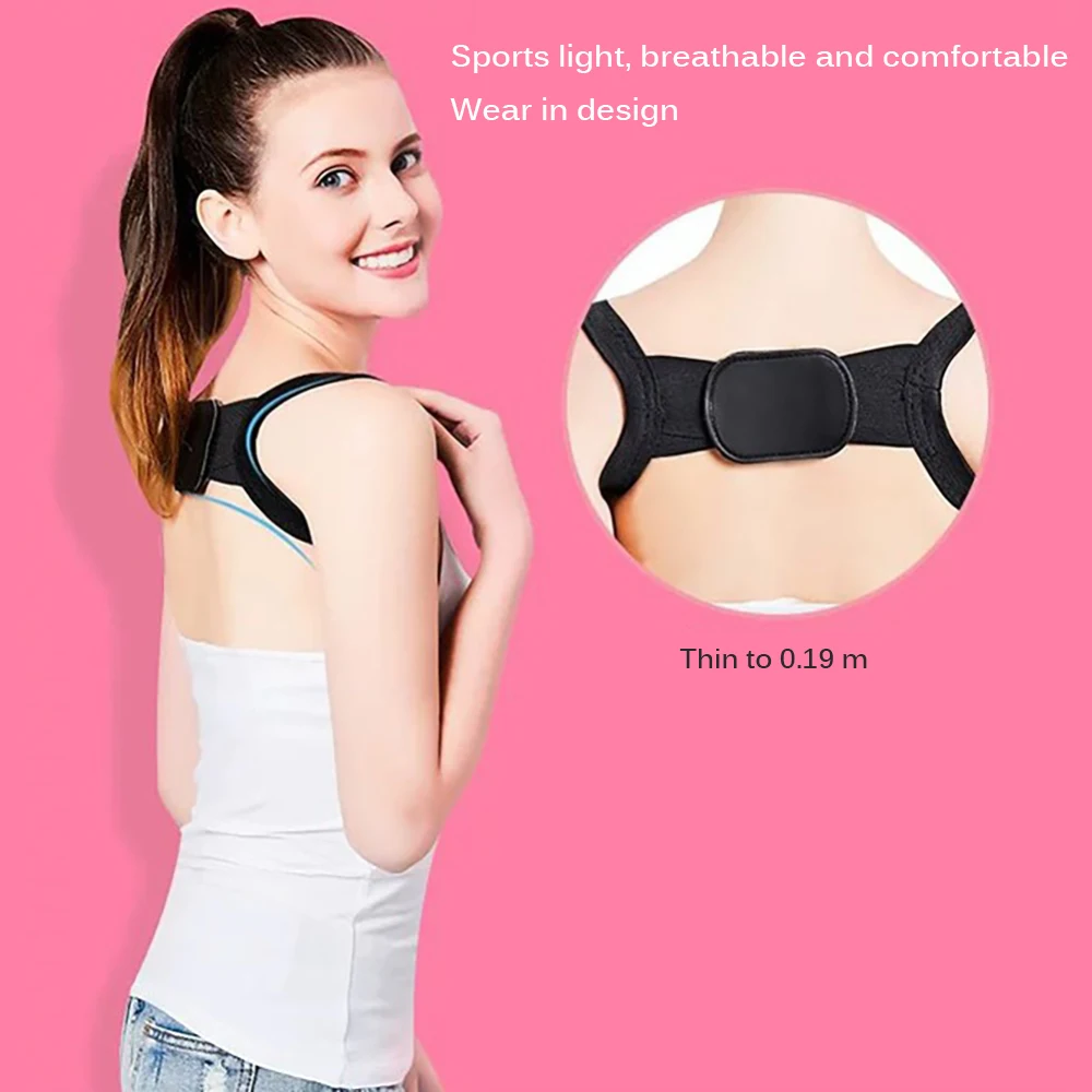 Adjustable Shoulder Posture Corrector Physical Therapy LightPortable Breathable Back Support Training Spine Improve | Спорт и
