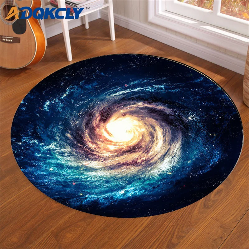 ADQKCLY 3D Starry Sky Round Carpet 100% Polyester Fabric Non-slip for Living Room Area Rugs for Adults Kids Room Floor Door Mats
ADQKCLY 3D Starry Sky Round Carpet 100% Polyester Fabric Non-slip for Living Room Area Rugs for Adults Kids Room Floor Door Mats