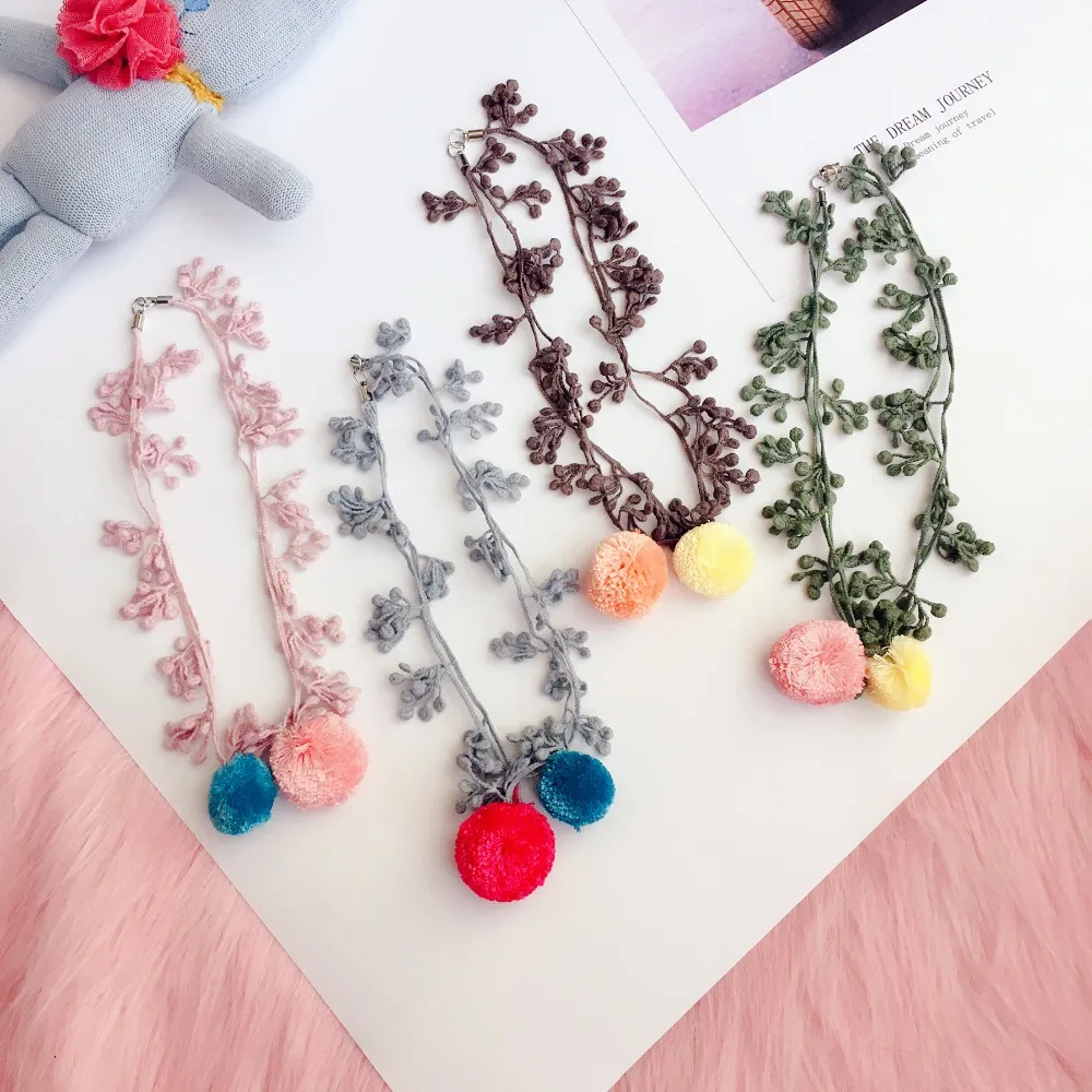 Korea Handmade Cute Imported Cloth Cartoon Colorful Ball Tassel Flower Children Kids Girl Necklaces Fashion Jewelry Accessories
Korea Handmade Cute Imported Cloth Cartoon Colorful Ball Tassel Flower Children Kids Girl Necklaces Fashion Jewelry Accessories