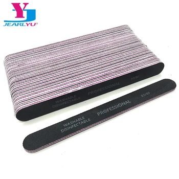 JEARLYU 25pcs Professional Nail File 80/80 Sanding Buffer Double-sided Files Black Straight Manicure Pedicure Tools lime a ongle
JEARLYU 25pcs Professional Nail File 80/80 Sanding Buffer Double-sided Files Black Straight Manicure Pedicure Tools lime a ongle