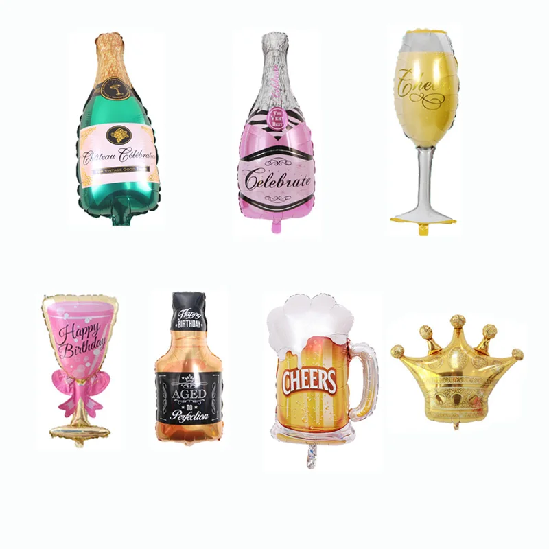 Large Foil Champagne Cup Beer Balloons Wedding Anniversary Wine Bottle Cup Balloon Valentine's Day Birthday Party Festival Decor
Large Foil Champagne Cup Beer Balloons Wedding Anniversary Wine Bottle Cup Balloon Valentine's Day Birthday Party Festival Decor