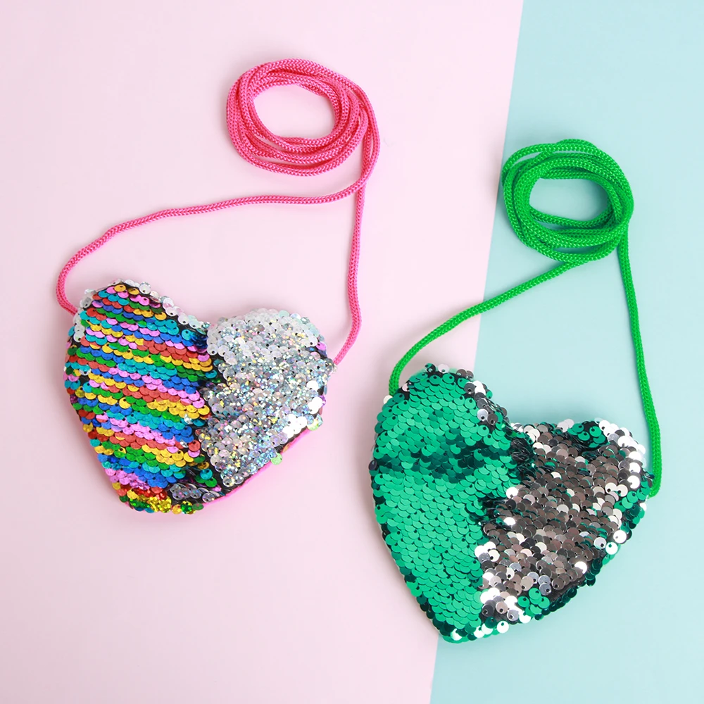 1PC Sequins Loving Heart Tail Shoulder Bag Kids Girl Mini Coin Bag Messenger Bag Cartoon Boys Small Coin Purse Children Handbags
1PC Sequins Loving Heart Tail Shoulder Bag Kids Girl Mini Coin Bag Messenger Bag Cartoon Boys Small Coin Purse Children Handbags