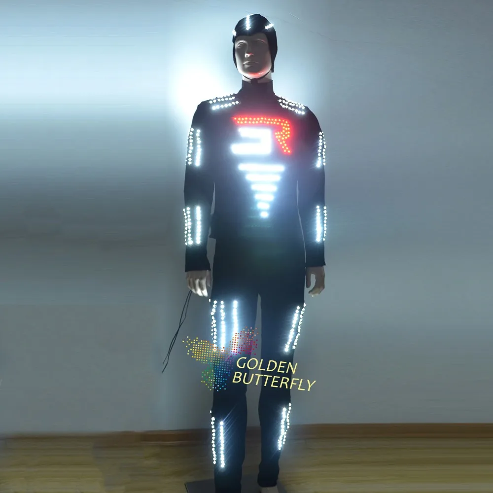 LED Clothing Glowing Clothes Hat Fashion Luminous Vest Talent Show Men's LED Suits Ballroom Mechanical Dance Dress Accessories
LED Clothing Glowing Clothes Hat Fashion Luminous Vest Talent Show Men's LED Suits Ballroom Mechanical Dance Dress Accessories