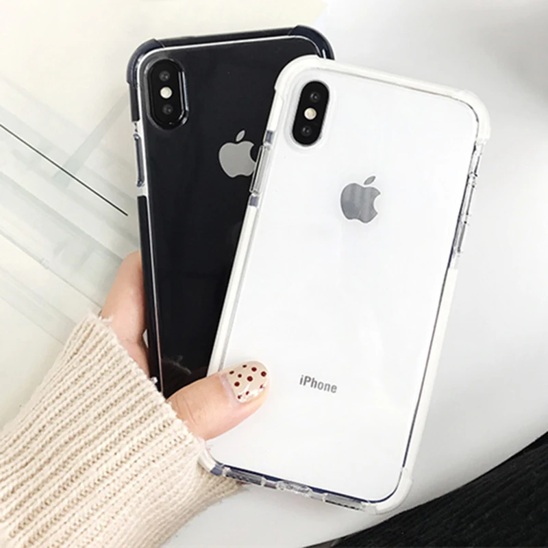 Fashion Anti-shock Shockproof Case for iphone 11 11Pro X 7 7Plus 8 8Plus Transparent soft TPU case back cover Protective shell
Fashion Anti-shock Shockproof Case for iphone 11 11Pro X 7 7Plus 8 8Plus Transparent soft TPU case back cover Protective shell