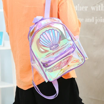 Women Laser PVC Transparent Mermaid Backpack Girls Large Capacity Book Bag Fashion Shell Book Bag Teenager Student School Bag
Women Laser PVC Transparent Mermaid Backpack Girls Large Capacity Book Bag Fashion Shell Book Bag Teenager Student School Bag