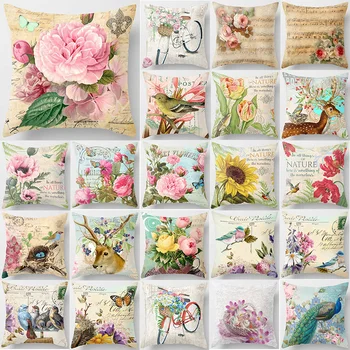 Hot sale beauty birds bikes sunflowers deer pattern pillow cases square two sides pattern pillow covers size 45*45cm
Hot sale beauty birds bikes sunflowers deer pattern pillow cases square two sides pattern pillow covers size 45*45cm