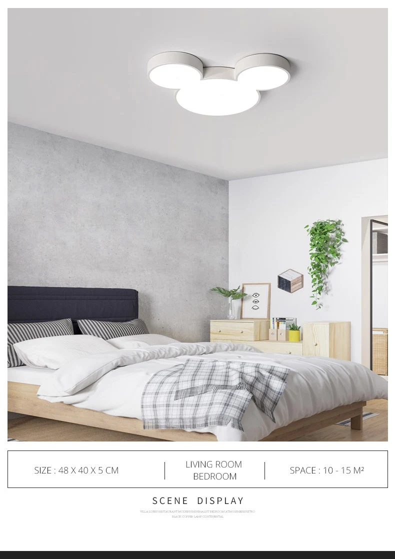 DX Color Mickey Led Ceiling Lights (9)