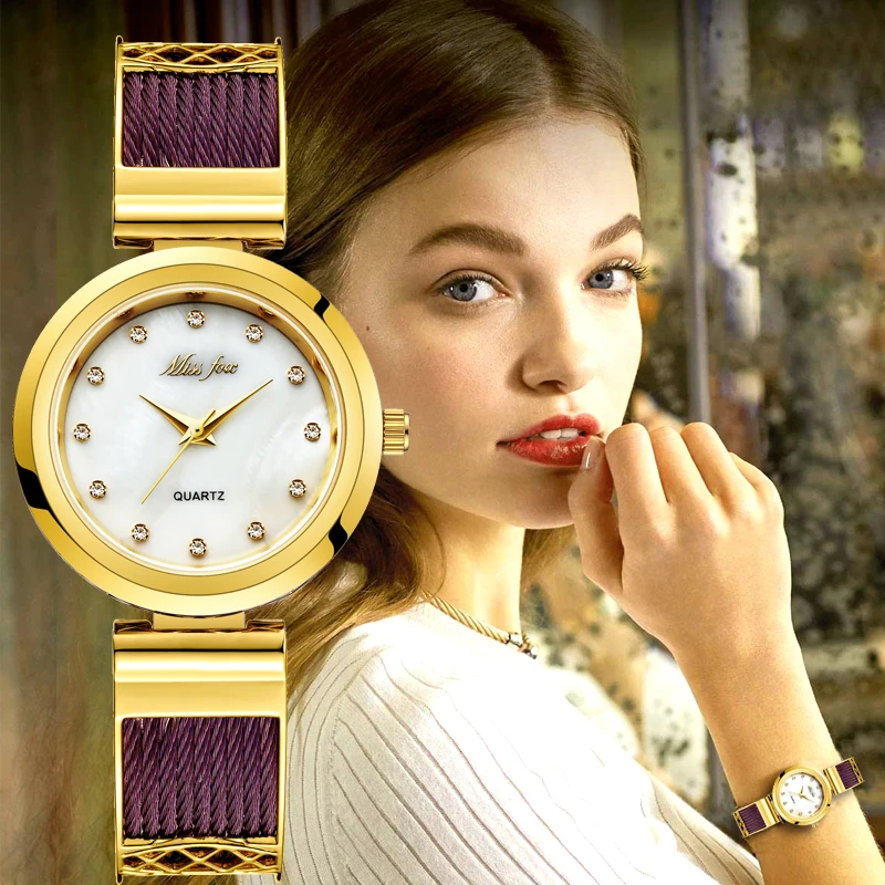 MISSFOX Dress Wrist Watches For Women Brands Geneva Ladies Watches Women's Stainless Steel Bracelet Fashion Female Gold Watch
MISSFOX Dress Wrist Watches For Women Brands Geneva Ladies Watches Women's Stainless Steel Bracelet Fashion Female Gold Watch
