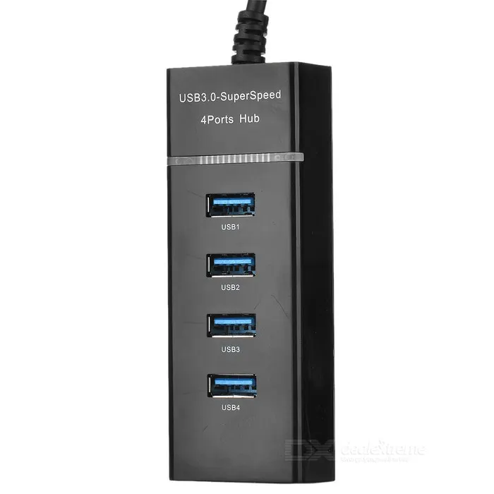 

Super Speed 5Gbps USB 3.0 4-Port HUB Switches Spilitter Adapter Connector Extender Convertor for Computer Laptop