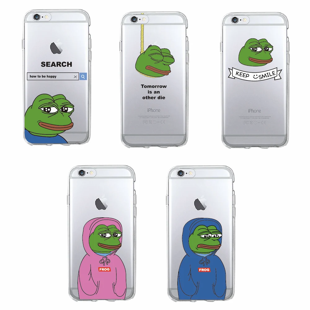 For iPhone 11 Pro Max 7 7Plus 6 6S 6Plus 8 8Plus X XS Max 5 5S SE Pepe Memes Sad Frog Soft TPU Phone Case Cover Coque Fundas
For iPhone 11 Pro Max 7 7Plus 6 6S 6Plus 8 8Plus X XS Max 5 5S SE Pepe Memes Sad Frog Soft TPU Phone Case Cover Coque Fundas