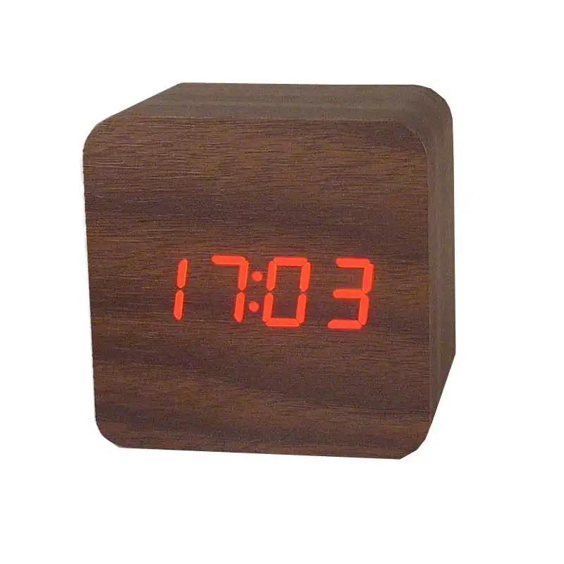 Dual Power Supply square wooden alarm Alarm Clock Temperature Sounds Control LED display,electronic desktop Digital table clocks
Dual Power Supply square wooden alarm Alarm Clock Temperature Sounds Control LED display,electronic desktop Digital table clocks