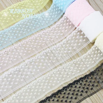 (10 yards/roll) 30mm dots lace fabric Webbing Decoration Love gift packing Material rolls
(10 yards/roll) 30mm dots lace fabric Webbing Decoration Love gift packing Material rolls