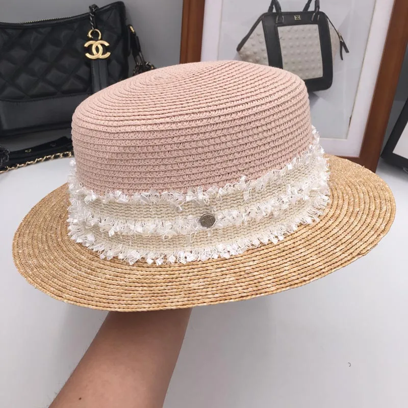 Spring, summer, new flat top stitching straw hat M the sun hat on holiday is prevented bask in female fashion hat joker
Spring, summer, new flat top stitching straw hat M the sun hat on holiday is prevented bask in female fashion hat joker