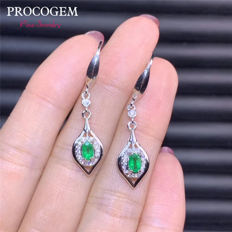 Natural Trendy Emerald Drop Earrings for Women Anniversary Party High quality Genuine gemstones Fine jewelry S925 Silver #402
Natural Trendy Emerald Drop Earrings for Women Anniversary Party High quality Genuine gemstones Fine jewelry S925 Silver #402