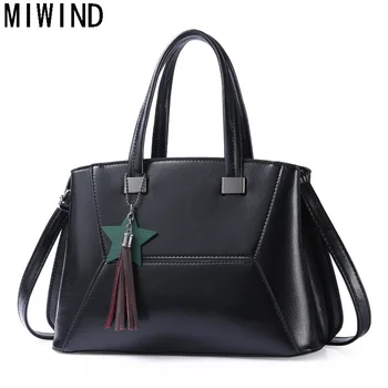 MIWIND Brand Handbags Women Leather Bag Woman Large Shoulder Bags Black Casual Tote Bag bolsos mujer TTY1286
MIWIND Brand Handbags Women Leather Bag Woman Large Shoulder Bags Black Casual Tote Bag bolsos mujer TTY1286