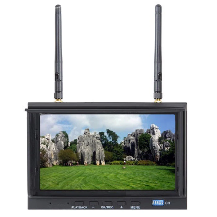 Skyzone RC700D SKY-700D 7 inch 720 x 576 5.8GHz 32CH FPV Monitor & Diversity Receiver with DVR Recording
Skyzone RC700D SKY-700D 7 inch 720 x 576 5.8GHz 32CH FPV Monitor & Diversity Receiver with DVR Recording