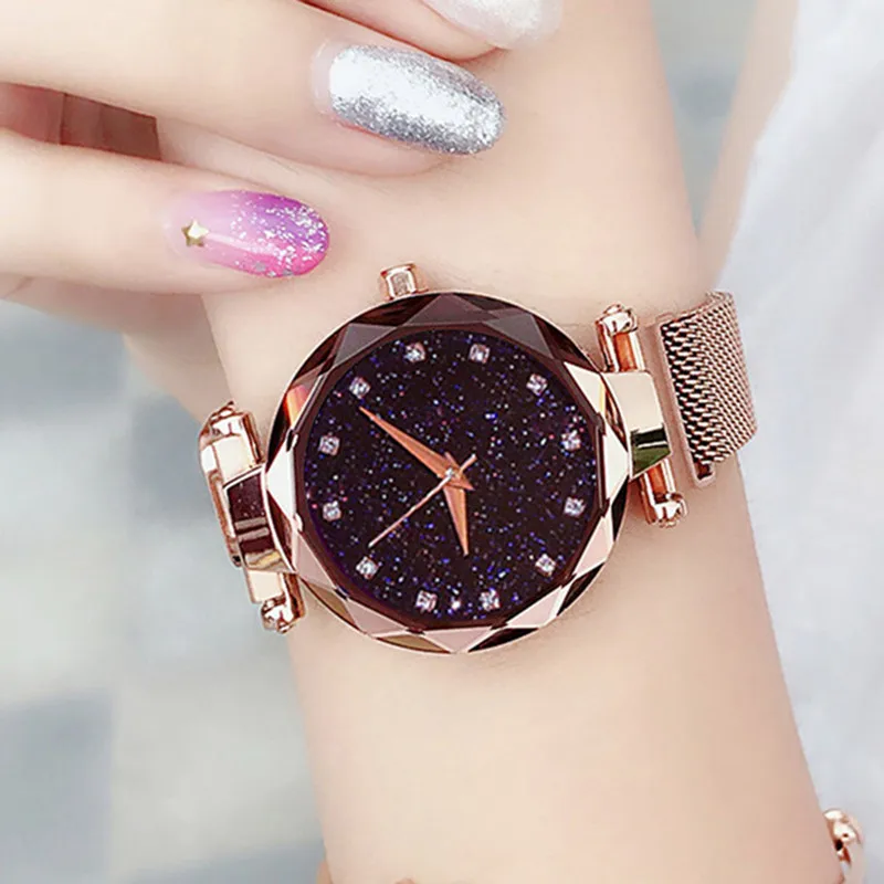 Ladies Magnetic Starry Sky Clock Luxury Women Watches Fashion Diamond Female Quartz Wristwatches relogio feminino zegarek damski
Ladies Magnetic Starry Sky Clock Luxury Women Watches Fashion Diamond Female Quartz Wristwatches relogio feminino zegarek damski