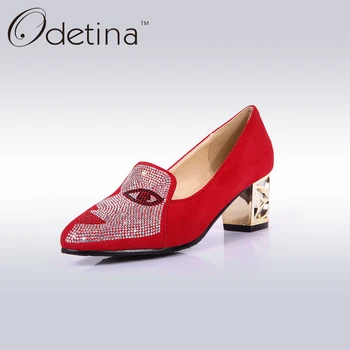 Odetina 2019 Glitter Rhinestone Totem Square Heel Female Pumps Fashion Party Shoes for Women Slip on New Designer Shoes Big Size
Odetina 2019 Glitter Rhinestone Totem Square Heel Female Pumps Fashion Party Shoes for Women Slip on New Designer Shoes Big Size