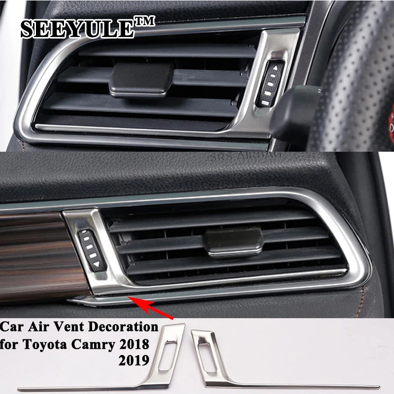 1set SEEYULE Car Air Vent Decoration Air Condition Outlet Frame Trim Cover Sticker Car Accessories for Toyota Camry 2018 2019
1set SEEYULE Car Air Vent Decoration Air Condition Outlet Frame Trim Cover Sticker Car Accessories for Toyota Camry 2018 2019