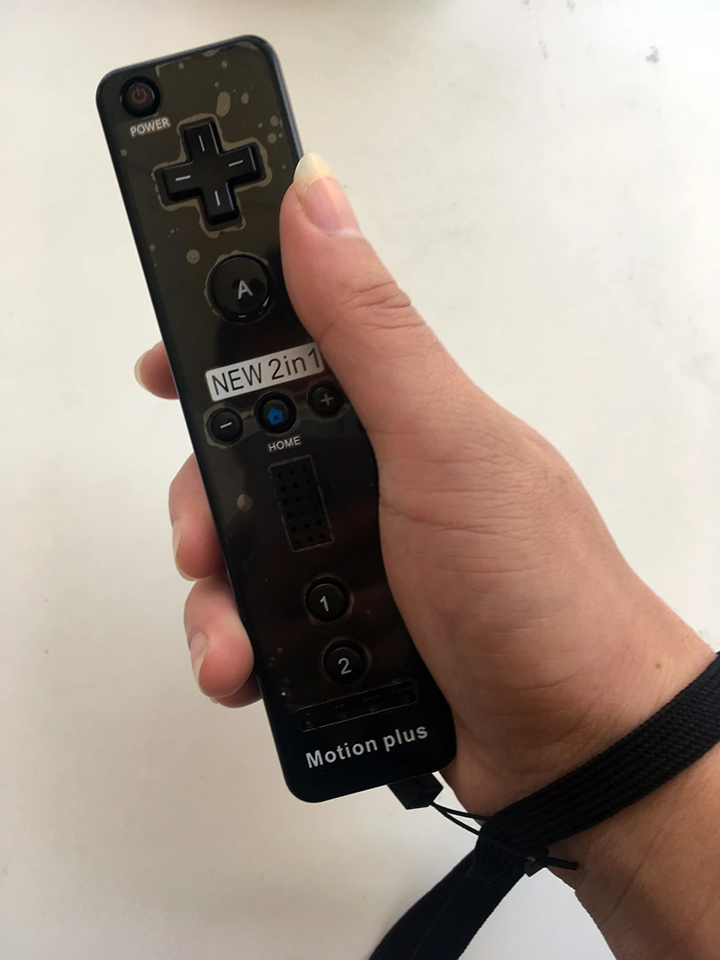 2-in-1 Wireless Remote Controller+Nunchuk Control for Nintendo Wii Motion Plus game console with Silicone Case Accessories