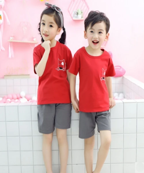 Summer children's short-sleeved T-shirt suit boys and girls casual children 2019 new children's clothing
Summer children's short-sleeved T-shirt suit boys and girls casual children 2019 new children's clothing