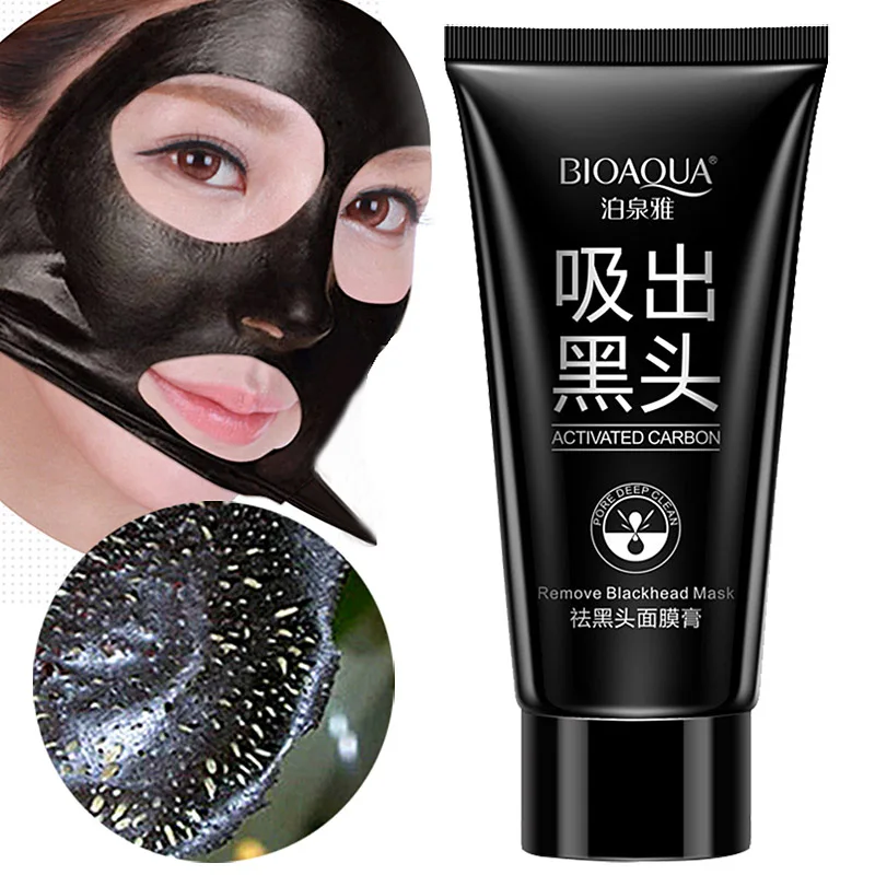

Bioaqua Face Skin Care Suction Nose Blackhead Remover Acne Treatment Masks Peeling Peel off Black Head Mud Facial Mask