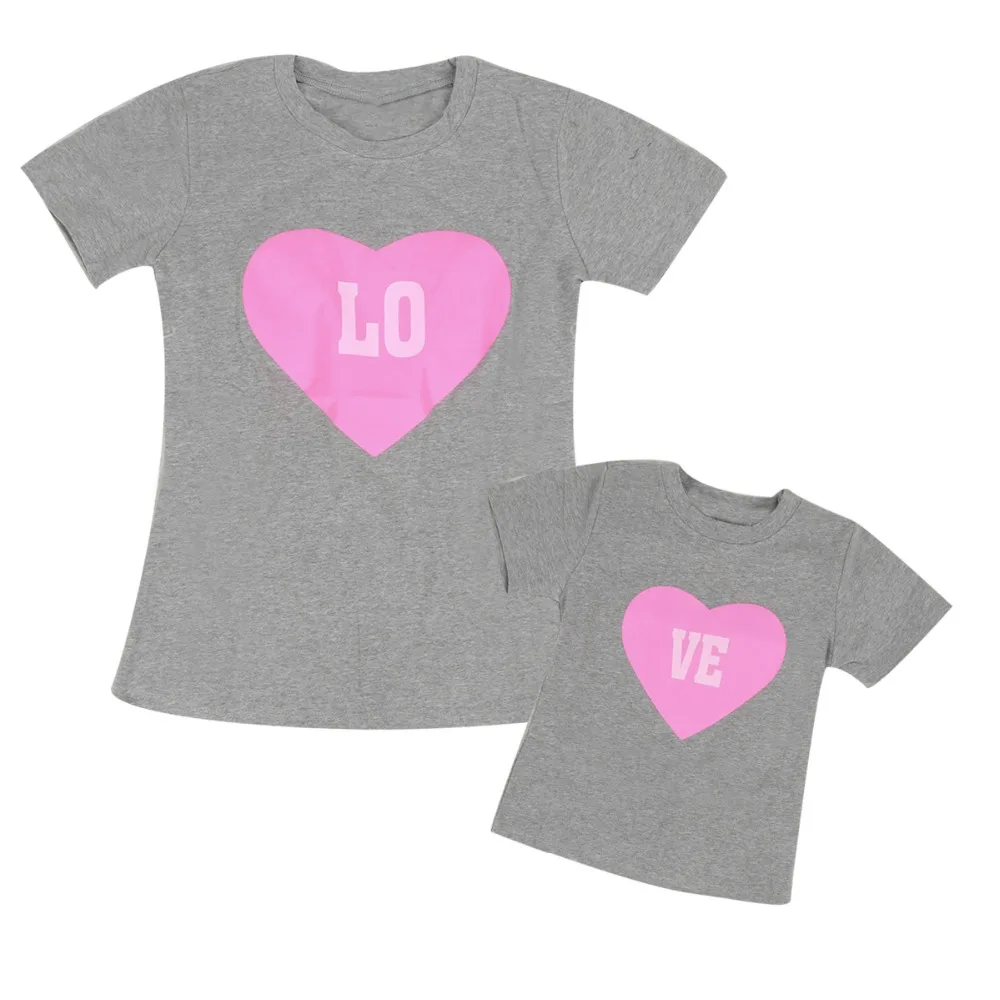 Puseky Family Matching Outfits Mom and Me Clothes Letter Short Sleeved Tshirt Mother Daughter Love Heat Print Family Clothing
Puseky Family Matching Outfits Mom and Me Clothes Letter Short Sleeved Tshirt Mother Daughter Love Heat Print Family Clothing