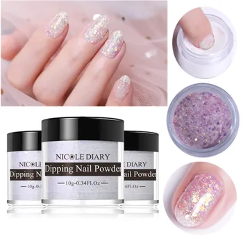 NICOLE DIARY 10g Light Sensitive Dipping Nail Powder Glitter Sequins Powder for Nail Art Decoration Tool
NICOLE DIARY 10g Light Sensitive Dipping Nail Powder Glitter Sequins Powder for Nail Art Decoration Tool