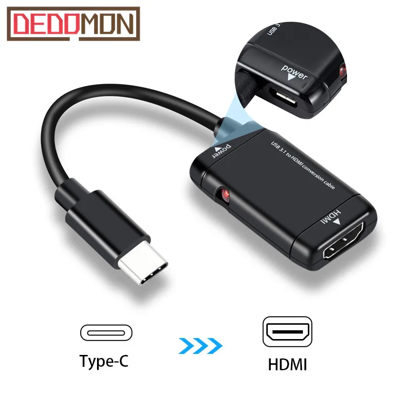 USB C to HDMI Splitter with Power Port Function USB 3.1 Type C Converter Male to Female for Huawei Samsung Xiaomi
USB C to HDMI Splitter with Power Port Function USB 3.1 Type C Converter Male to Female for Huawei Samsung Xiaomi
