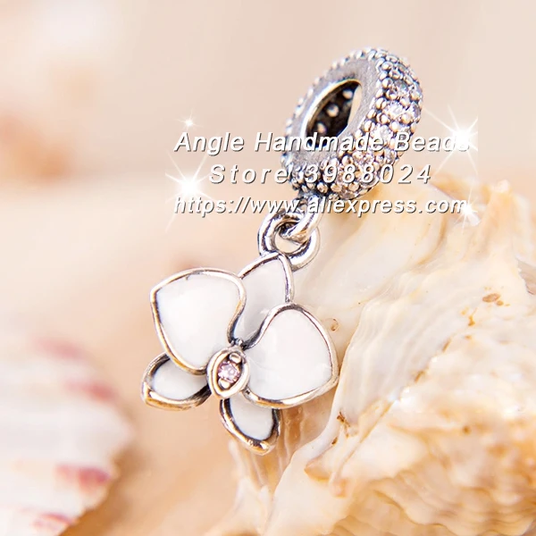 2017 Fashion Jewelry S925 Silver Orchid White Enamel Clear & Orchid CZ Dangle Charms Fit Bracelets Necklace Jewelry Making PD213
2017 Fashion Jewelry S925 Silver Orchid White Enamel Clear & Orchid CZ Dangle Charms Fit Bracelets Necklace Jewelry Making PD213