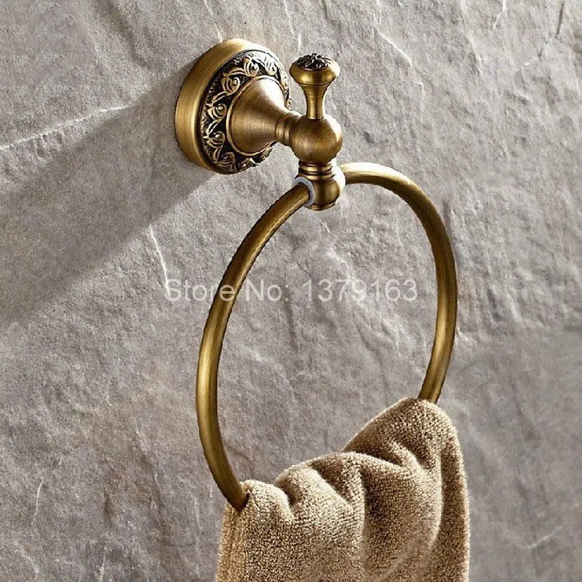 NEW Bathroom Accessory Wall Mounted Antique Bronze Brass Carved Pattern Towel Ring Towel Rack Holder aba489
NEW Bathroom Accessory Wall Mounted Antique Bronze Brass Carved Pattern Towel Ring Towel Rack Holder aba489